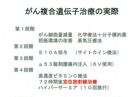 がん複合遺伝子治療の実際